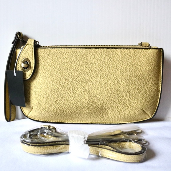 NWT Joy Susan MIni Crossbody Wristlet Clutch Yellow Spring - Picture 9 of 11